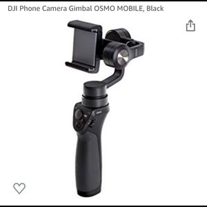Gimbal Osmo cellphone gadget. For smooth recording